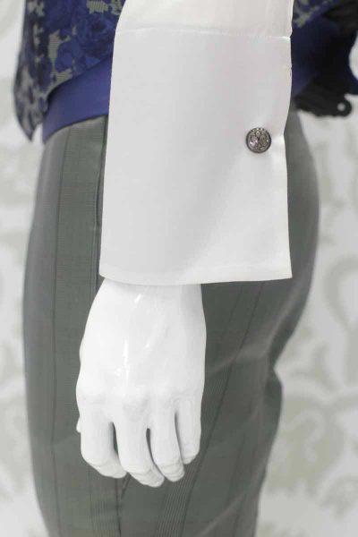 Cream shirt glamour men’s suit grey green blue 100% made in Italy by Cleofe Finati