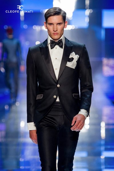 Glamorous suspenders for black tuxedos, classic ceremony 100% made in Italy