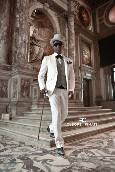 Cream Groom Suit Made in Italy 100% by Cleofe Finati