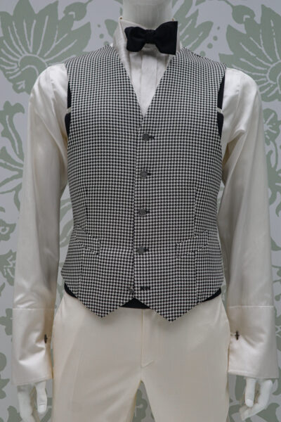 Waistcoat vest gilet groom suit cream made in Italy 100% by Cleofe Finati