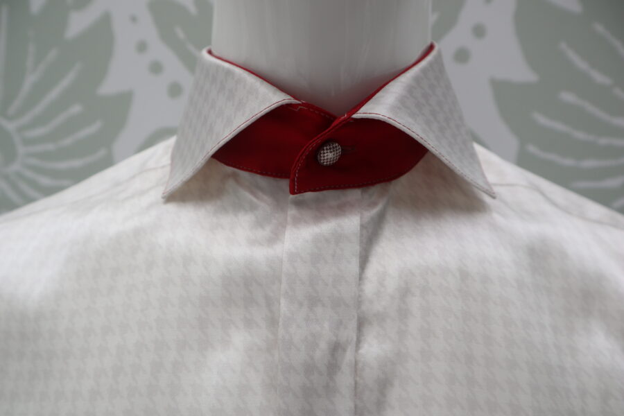 Camicia bianca abito da uomo glamour made in Italy 100% by Cleofe Finati