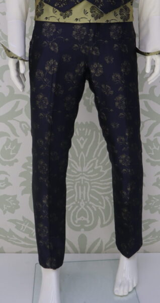 Pantalone abito da sposo  linea marsina Limited Edition blu made in Italy 100% by Cleofe Finati