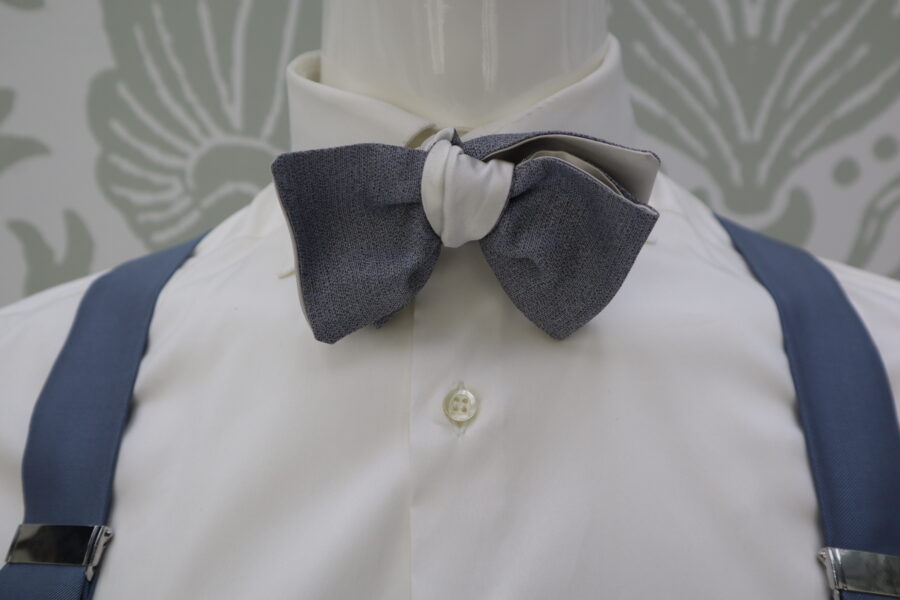 Blue Bow Tie Light Blue Groom Suit Made in Italy 100% by Cleofe Finati