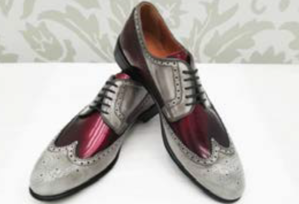 Scarpe stringate blu bordeaux abito da uomo glamour rosa salvia made in Italy 100% by Cleofe Finati